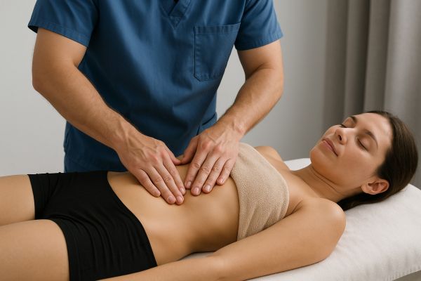 Лечебный массаж живота для восстановления функций внутренних органов и снятия мышечного напряжения